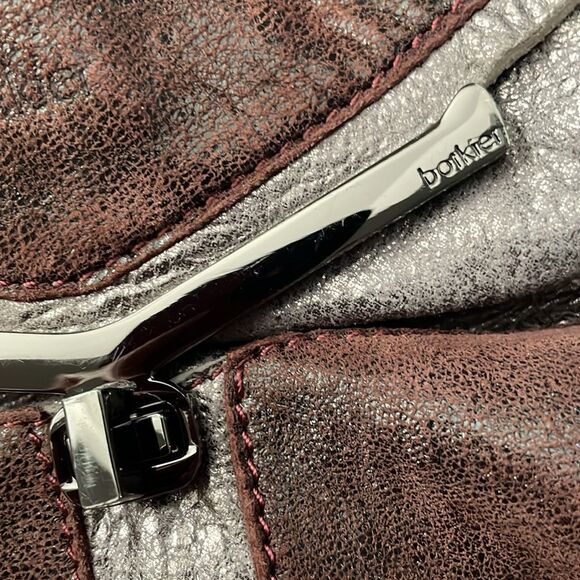 Botkier Satchel Handbag Suede & Metallic - Picture 7 of 12